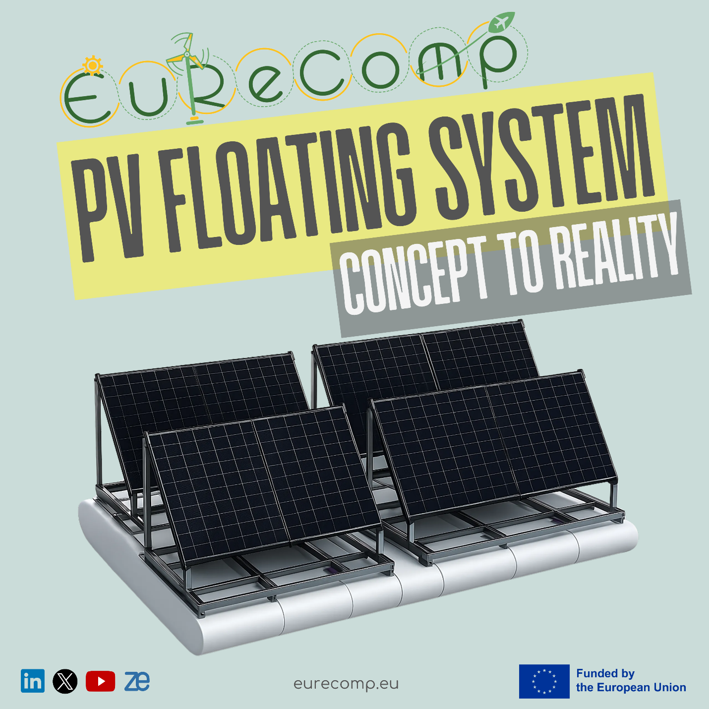 Repurposed to Perform: EuReComp’s Large-Scale Floating PV Demonstrator Successfully Tested
